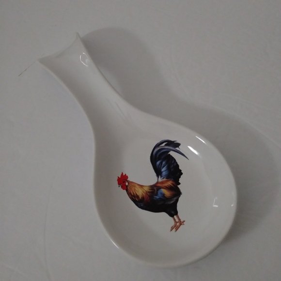 MAISON Su Casa Gourmet Rooster Spoon Rest/Spoon Holder - Picture 8 of 11